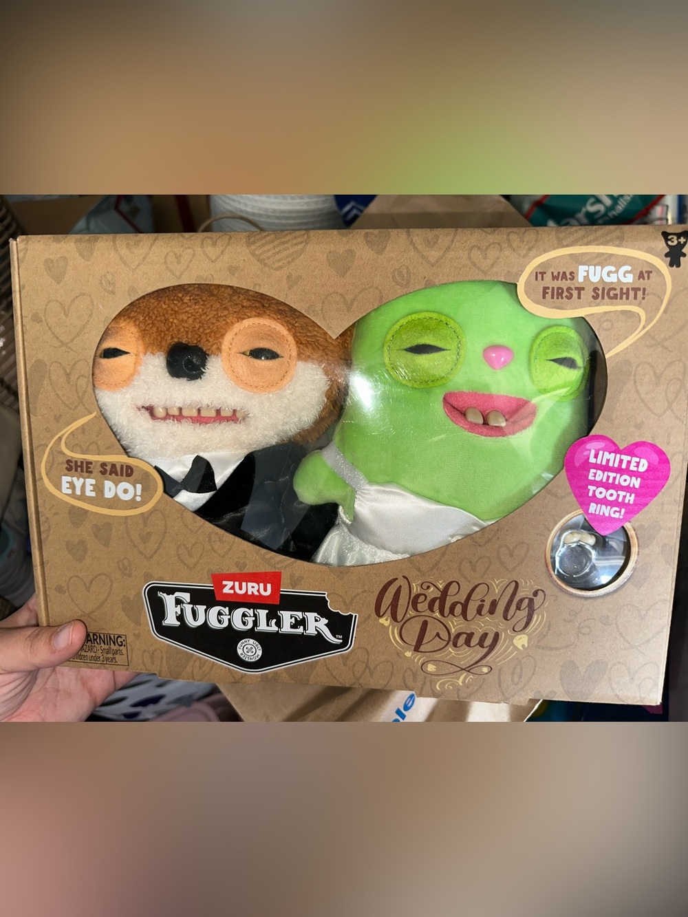 Zuru Fuggler Wedding Day Plush Duo - Green & Brown